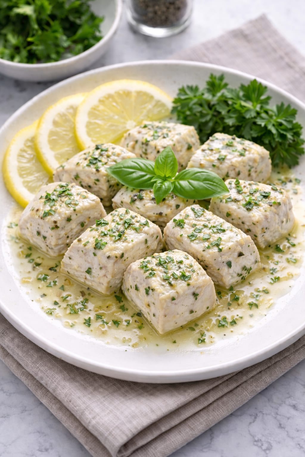 Butter Herb Chicken Breast Chunks